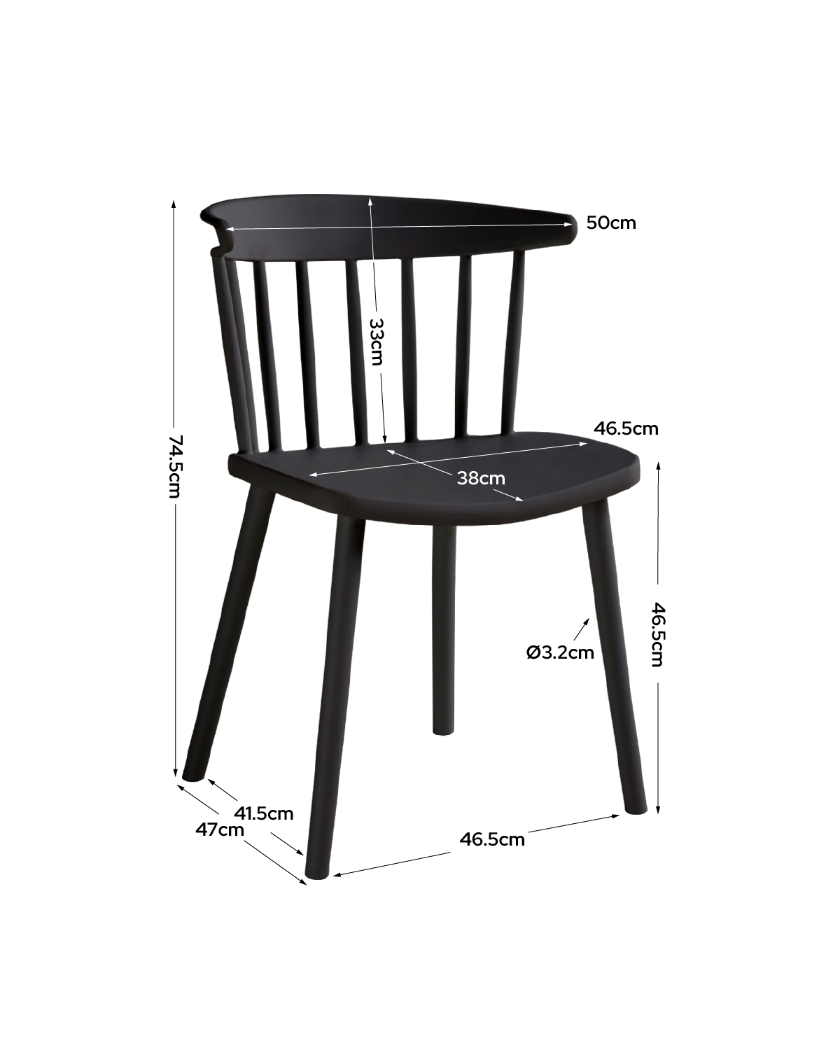 Set de 4 sillas Connie