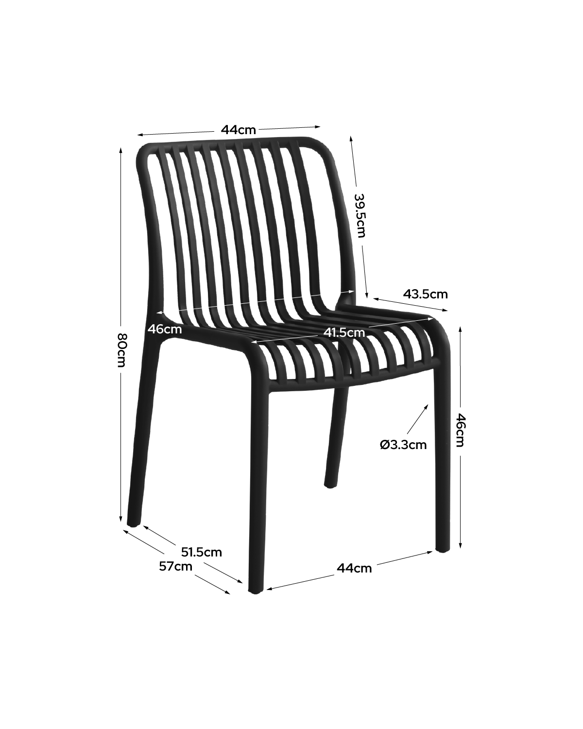 Set de 4 sillas Delia