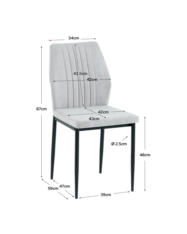 Pack ahorro comedor ocho piezas Bay