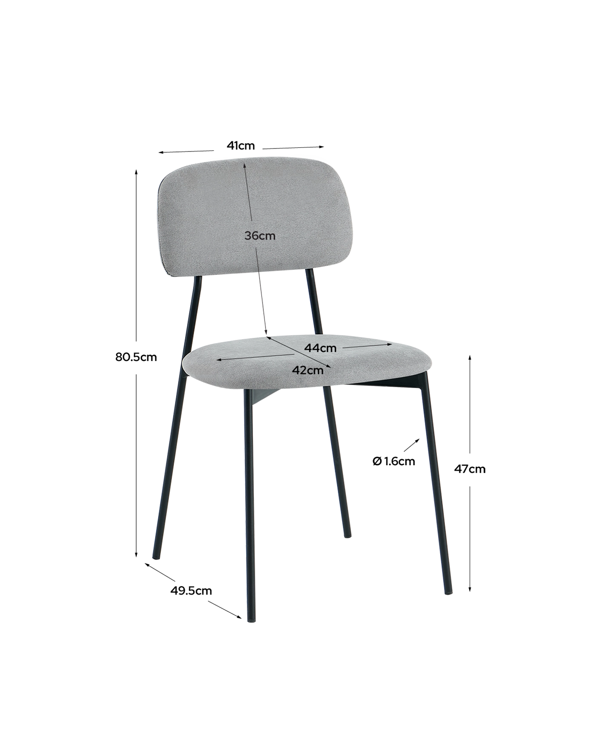 Pack ahorro de mesa Bertha y sillas Bonnie