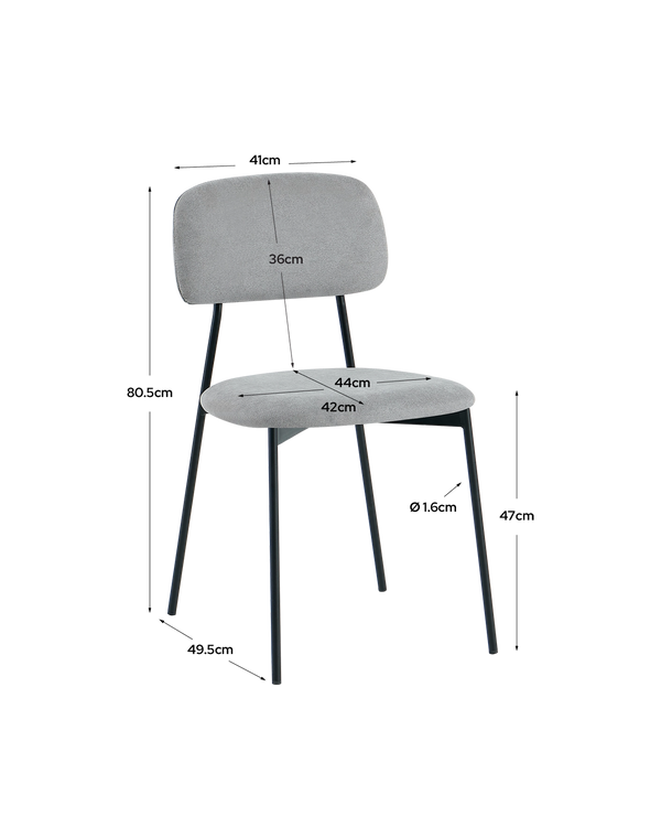 Pack ahorro de mesa Bertha y sillas Bonnie