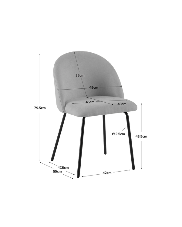 Pack ahorro de mesa Bertha y sillas Grace