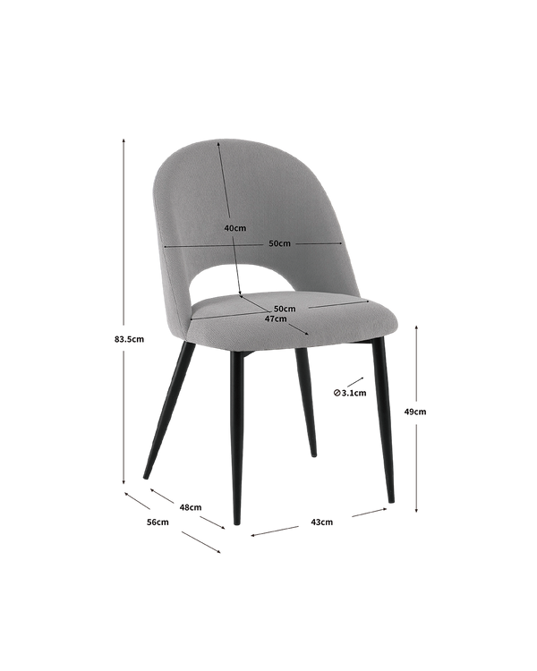 Pack ahorro de mesa extensible Cassie y sillas Hollie