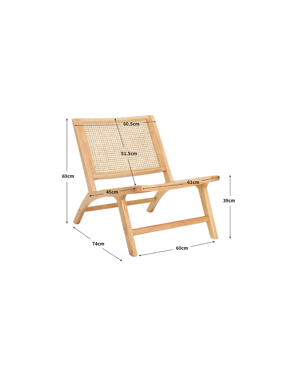 Sillón en ratán Ladonna