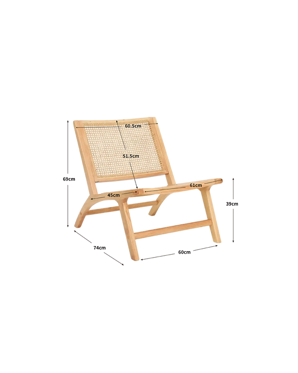 Sillón en ratán Ladonna