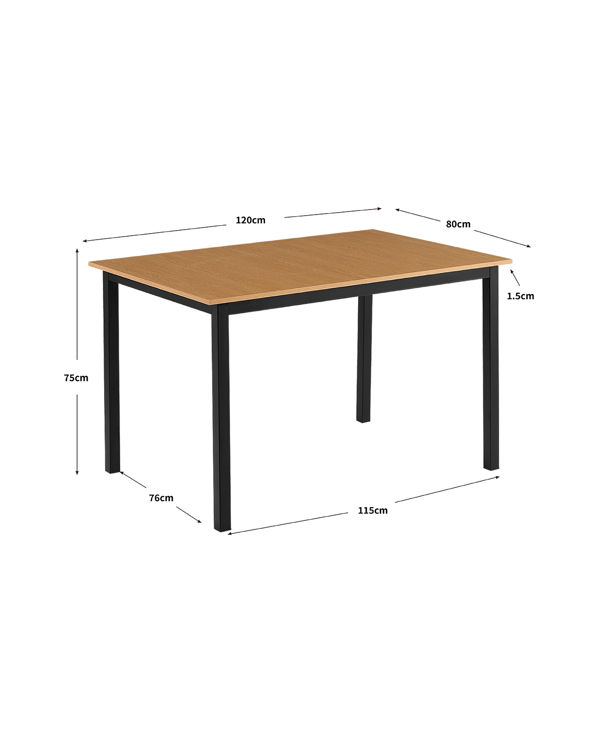 Mesa de comedor rectangular Elba