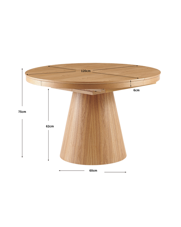 Pack ahorro de mesa extensible Cassie y sillas Hollie