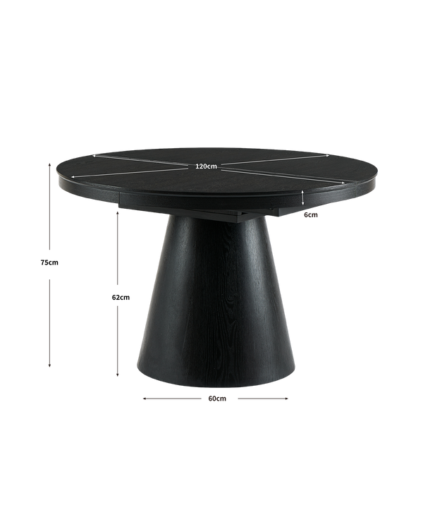 Pack ahorro de mesa extensible Cassie y sillas Hollie