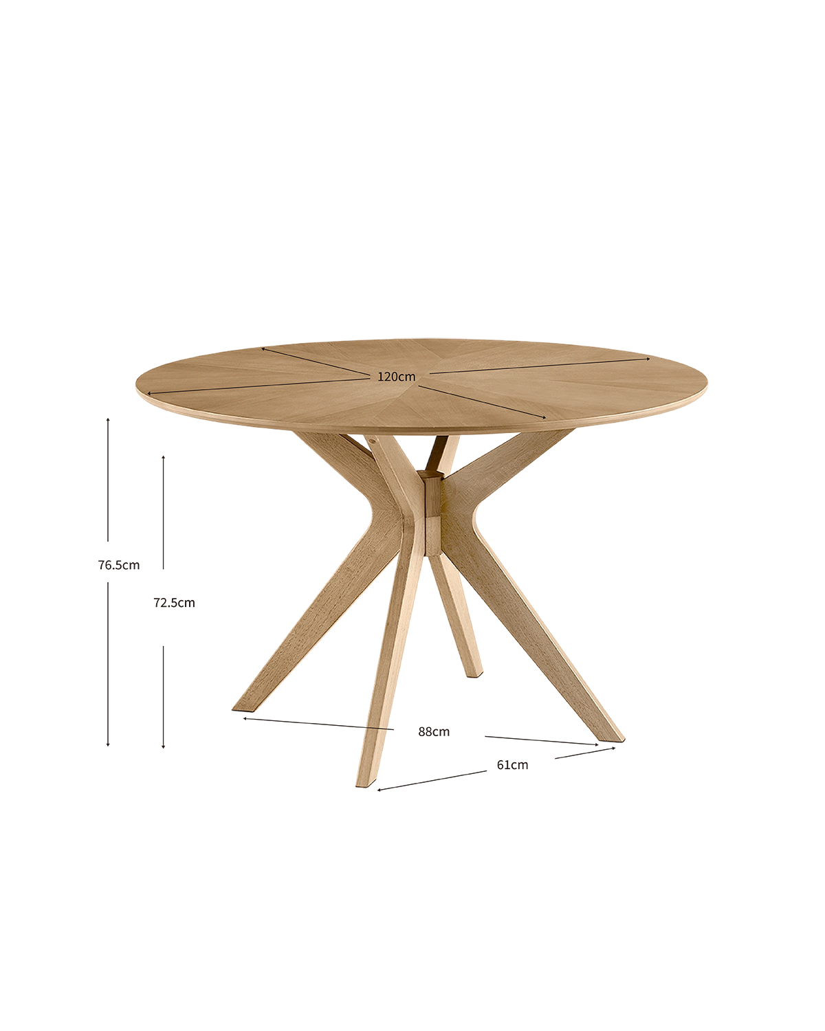 Mesa de comedor redonda Gina