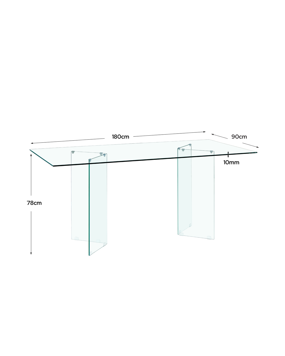Mesa de comedor rectangular Mia