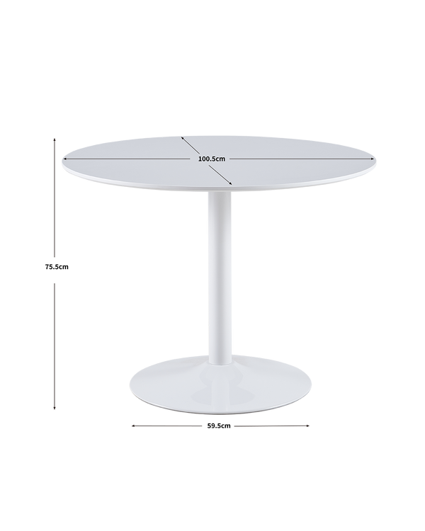 Mesa de comedor redonda Sybil