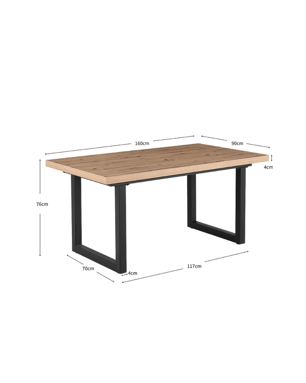 Mesa de comedor rectangular Kristin