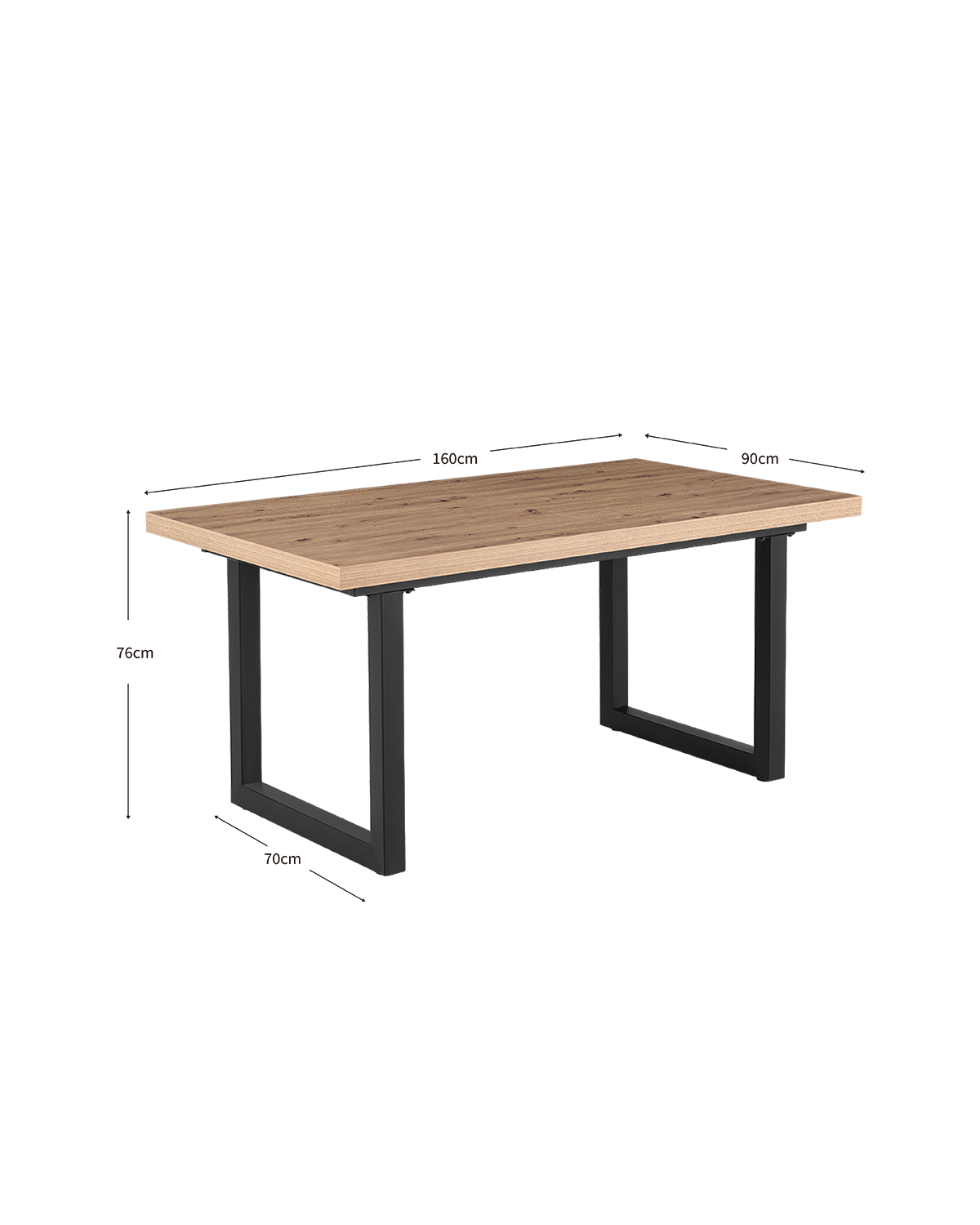 Mesa de comedor rectangular extensible Kristin