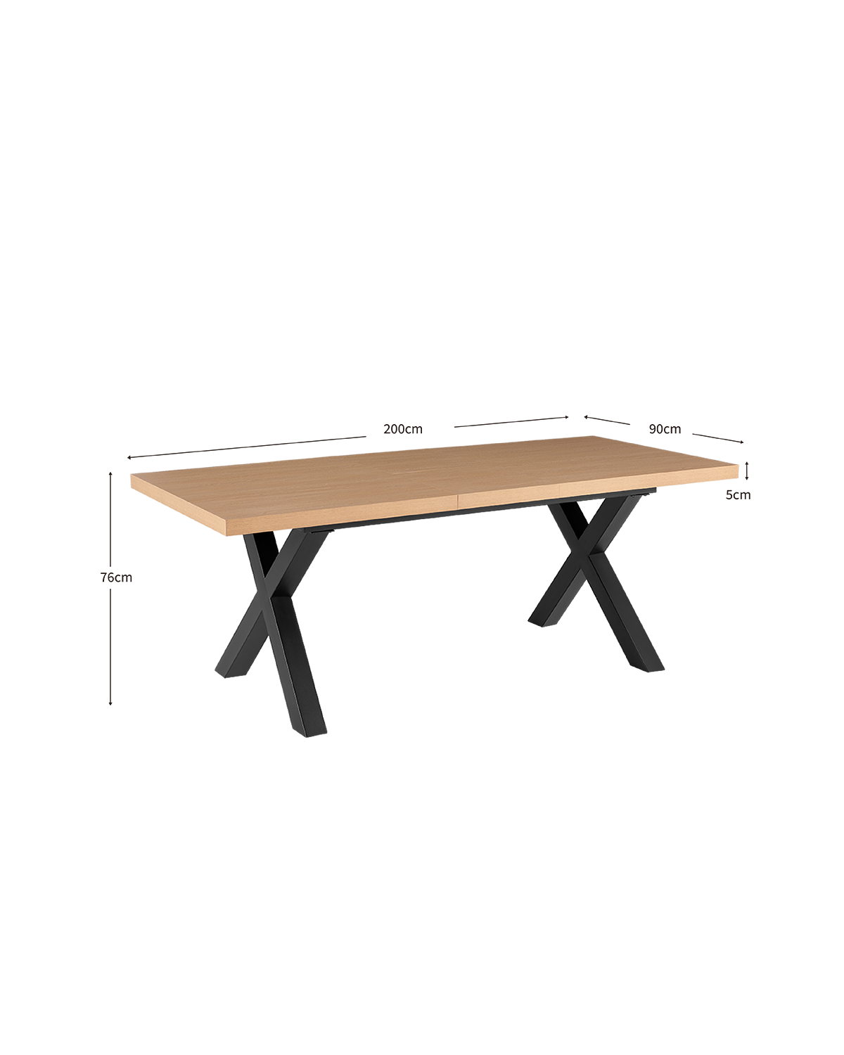 Mesa de comedor rectangular extensible Earlene