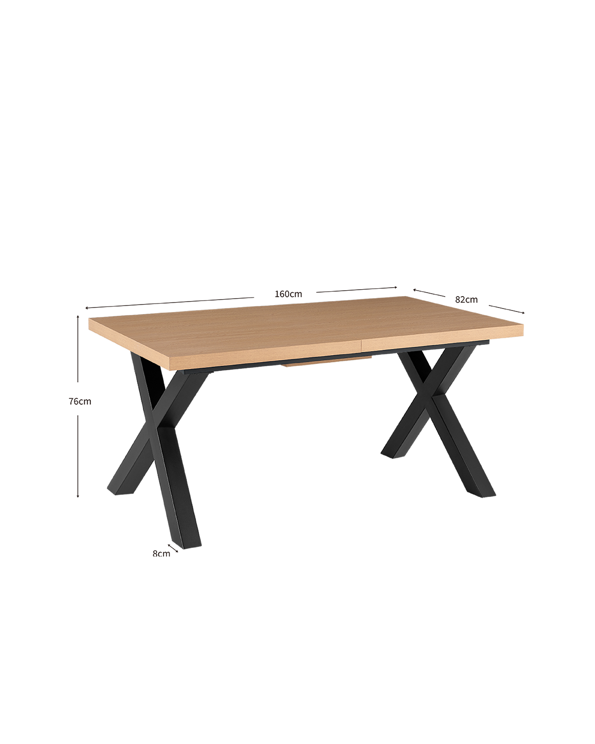 Mesa de comedor rectangular extensible Earlene