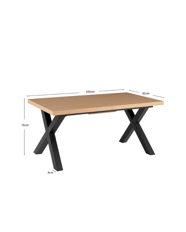 Mesa de comedor rectangular extensible Earlene