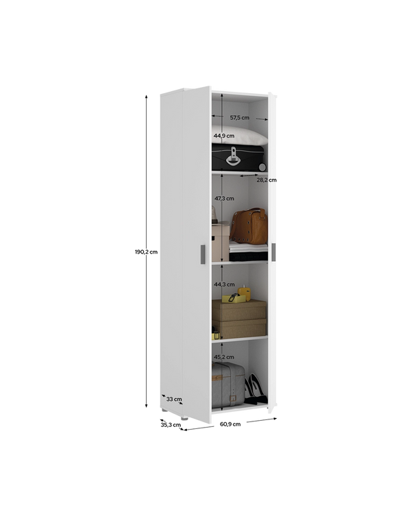 Armario multiusos de puertas batientes Fit