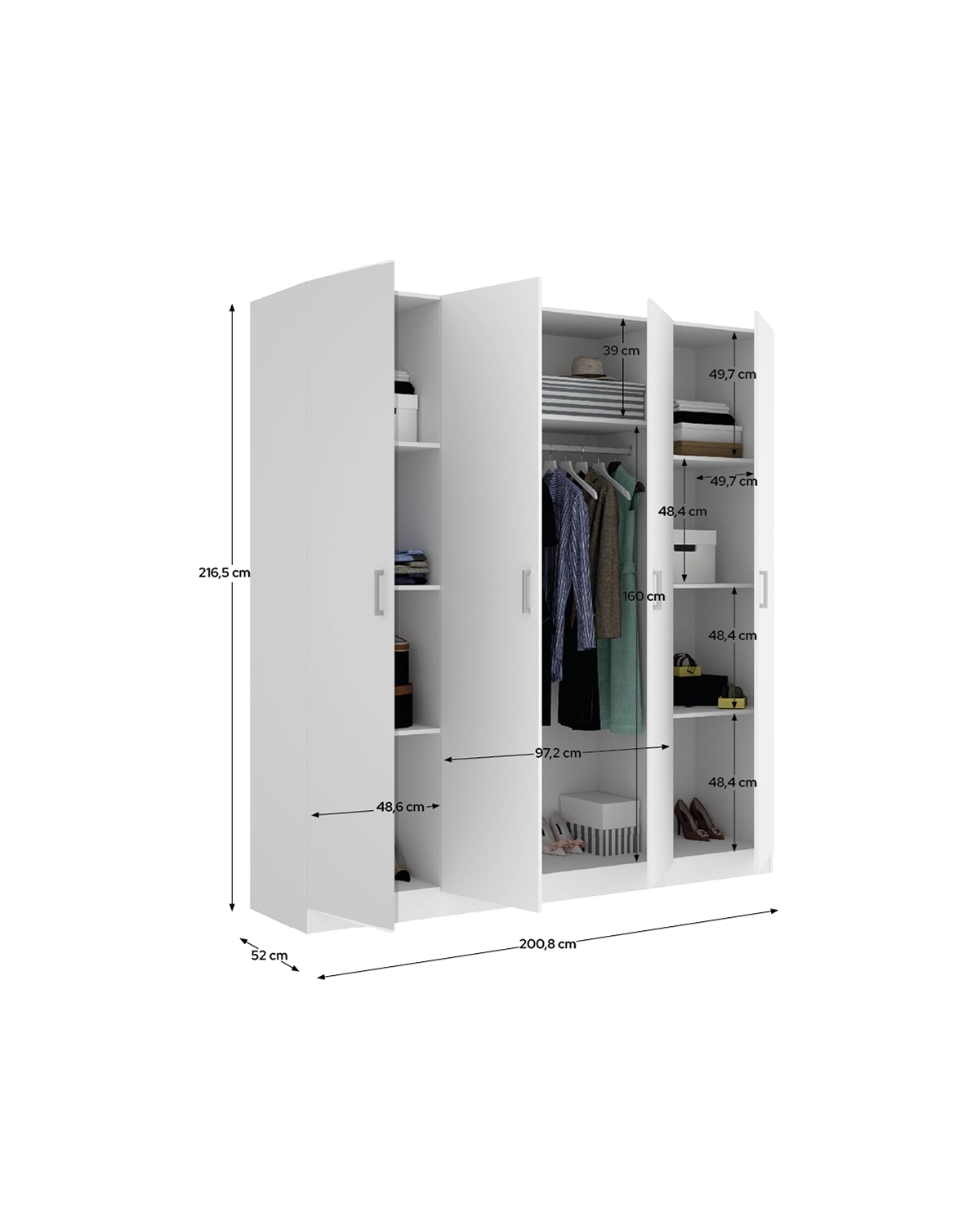 Armario de puertas batientes Maxi