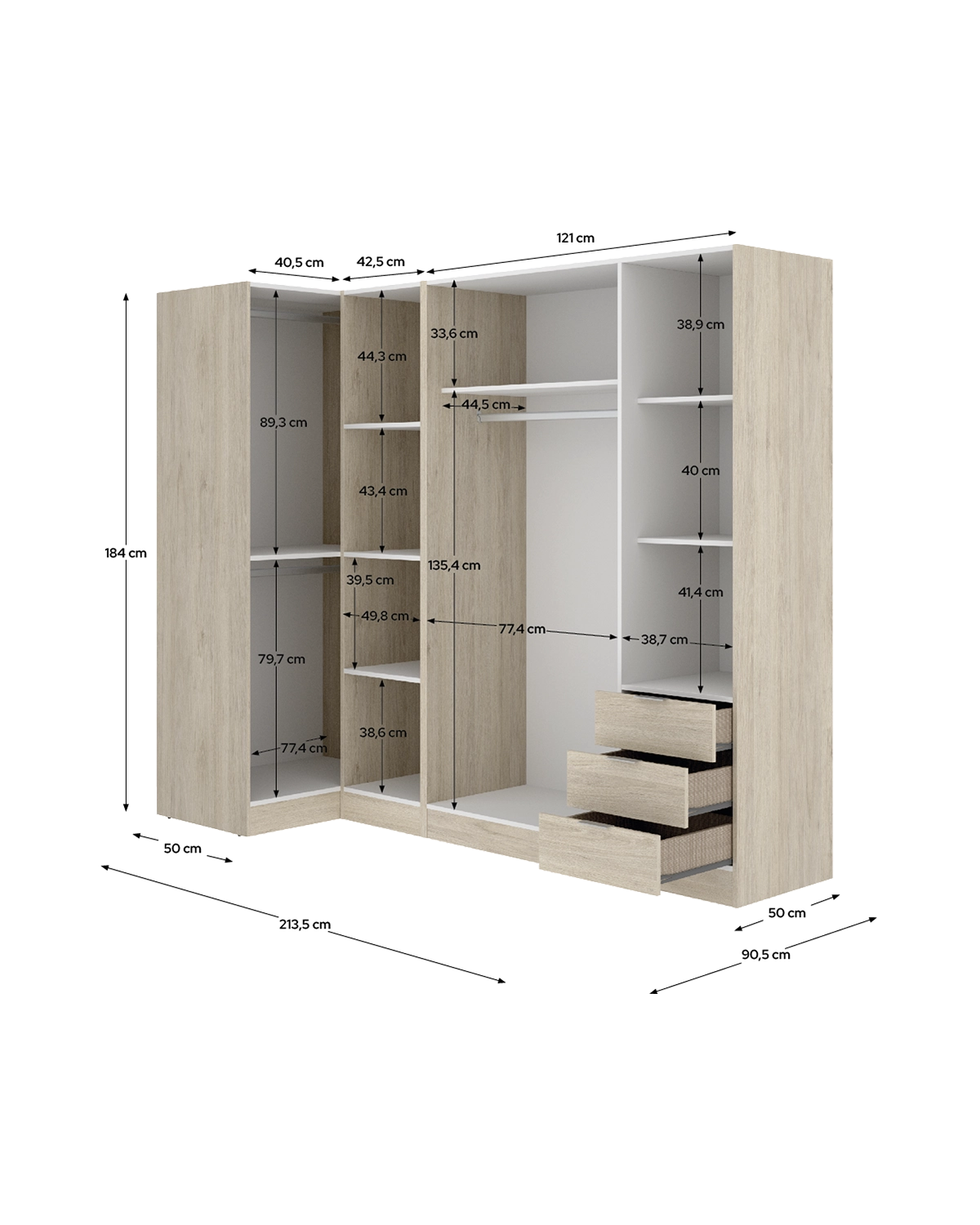 Armario rinconero Essen