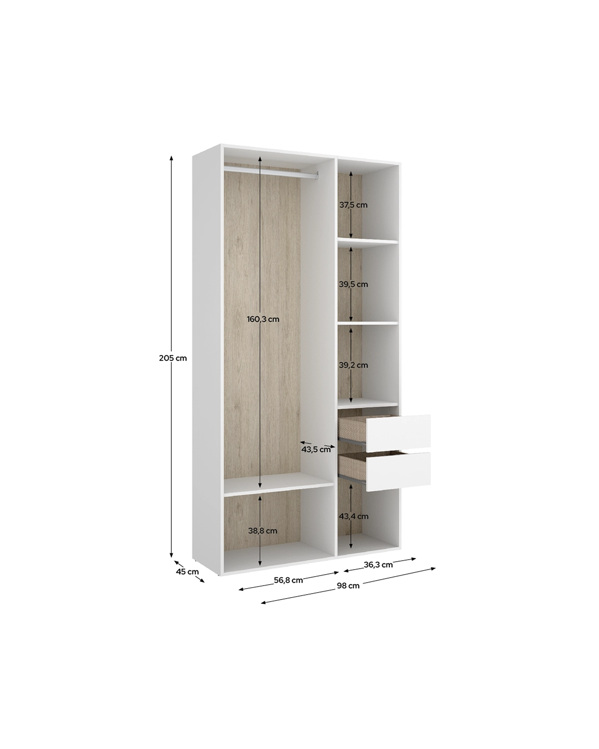 Módulo vestidor Suit