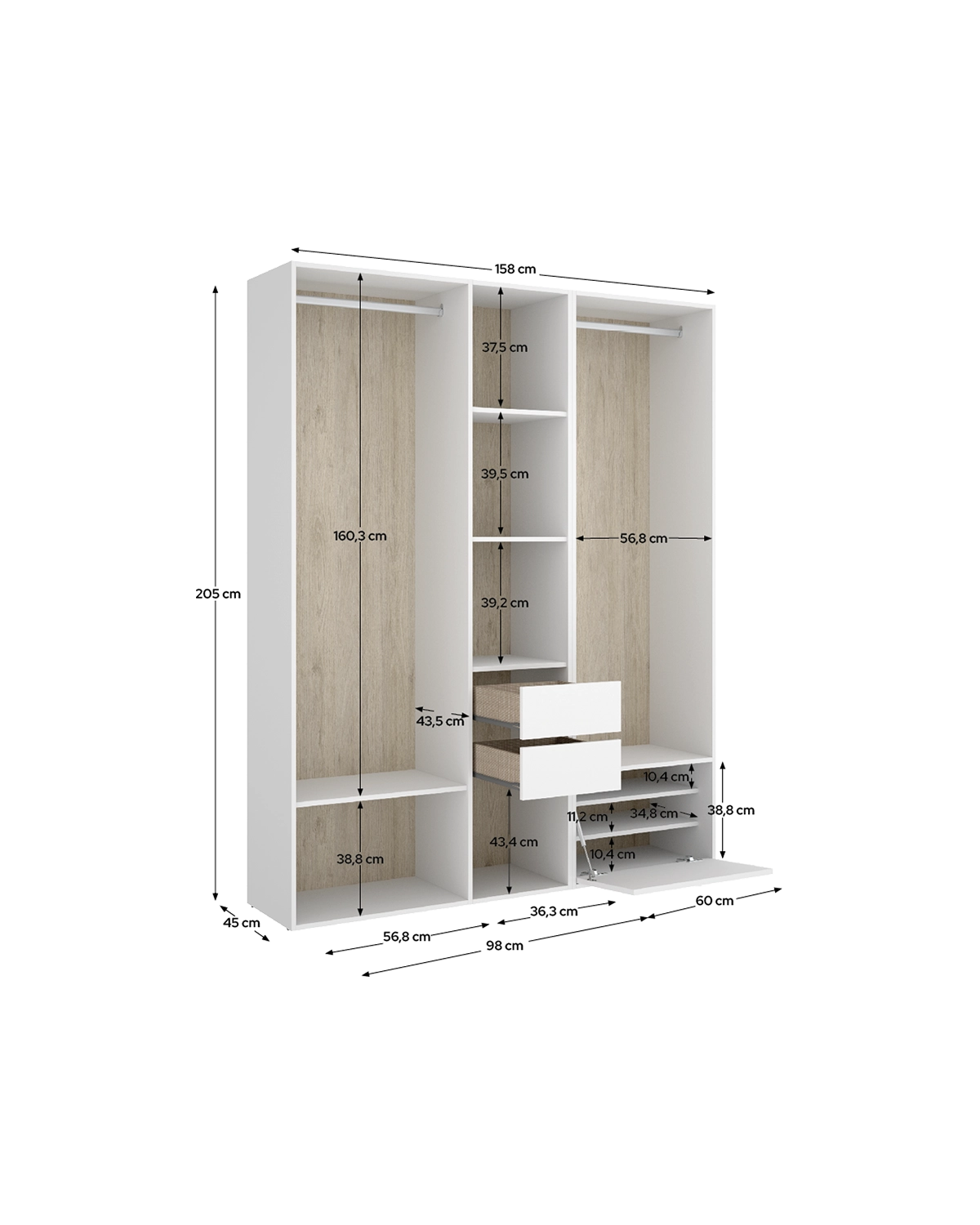 Módulo vestidor Suit