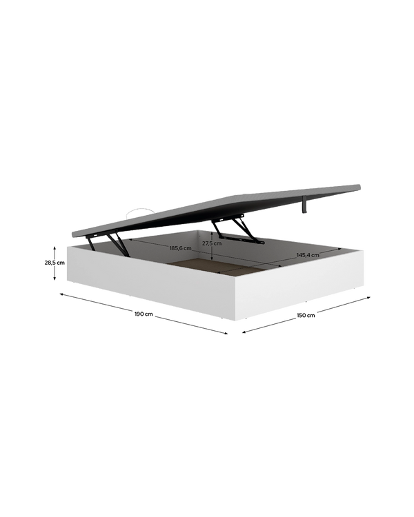 Canapé abatible reforzado Nest 150 x 190 cm