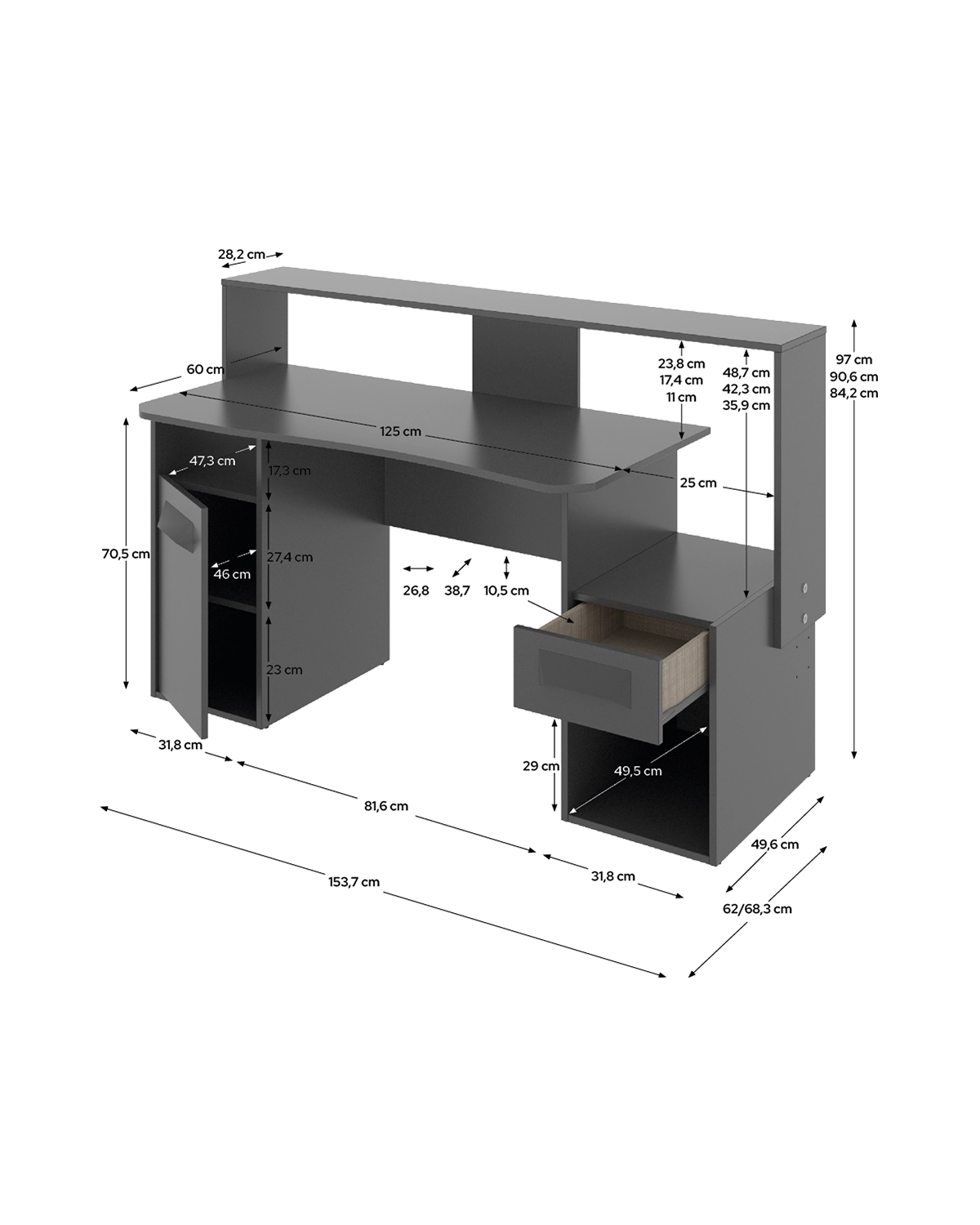 Escritorio gamer Fosk