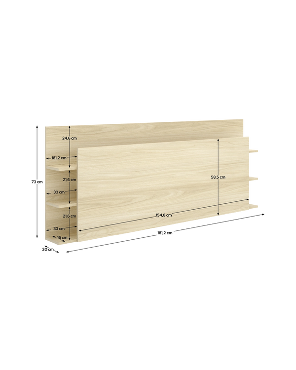 Cabecero con almacenaje Tori