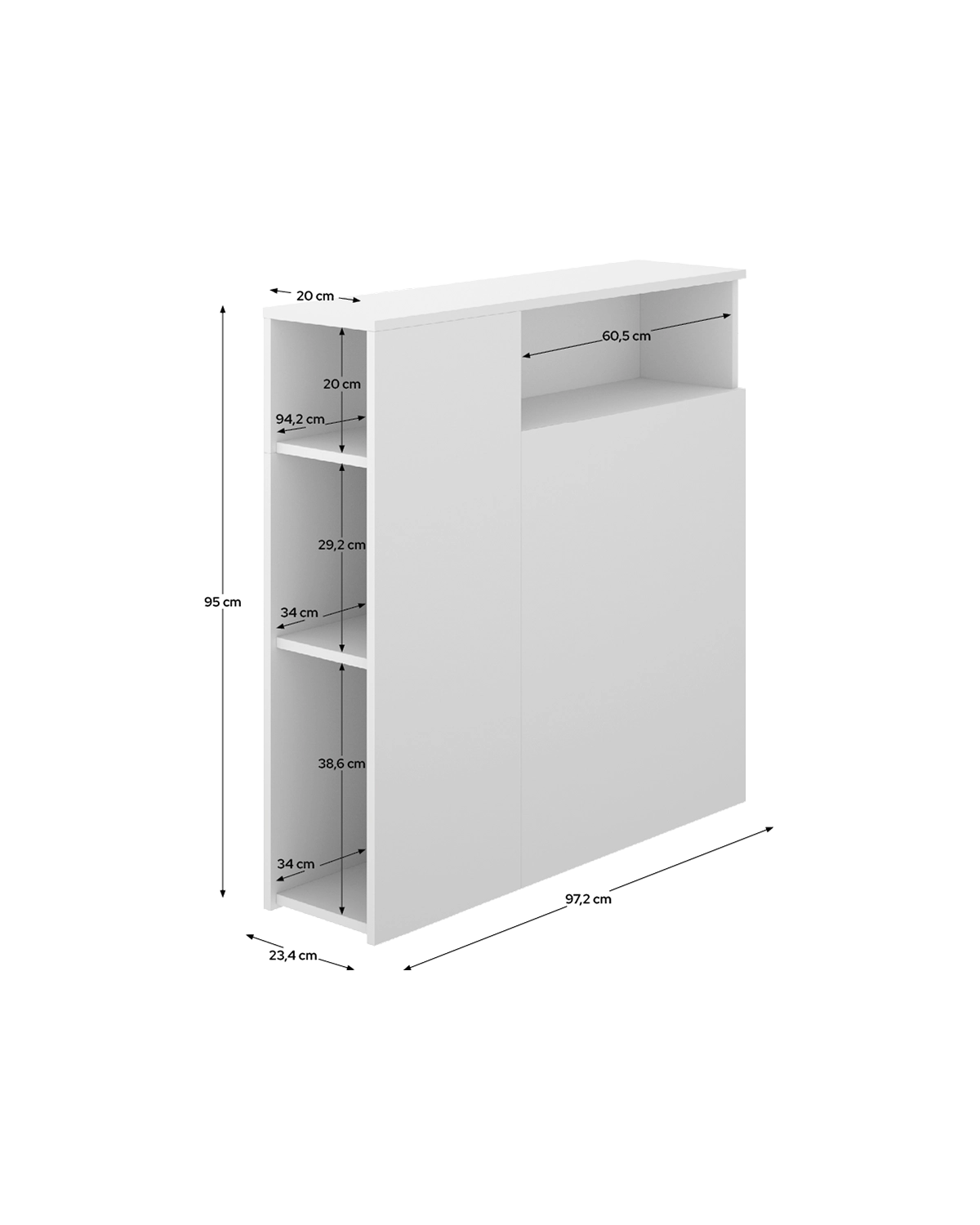 Cabecero con almacenaje Ten