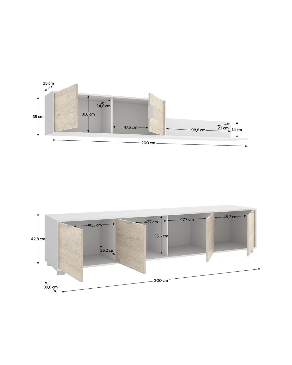 Pack ahorro comedor cuatro piezas Lima