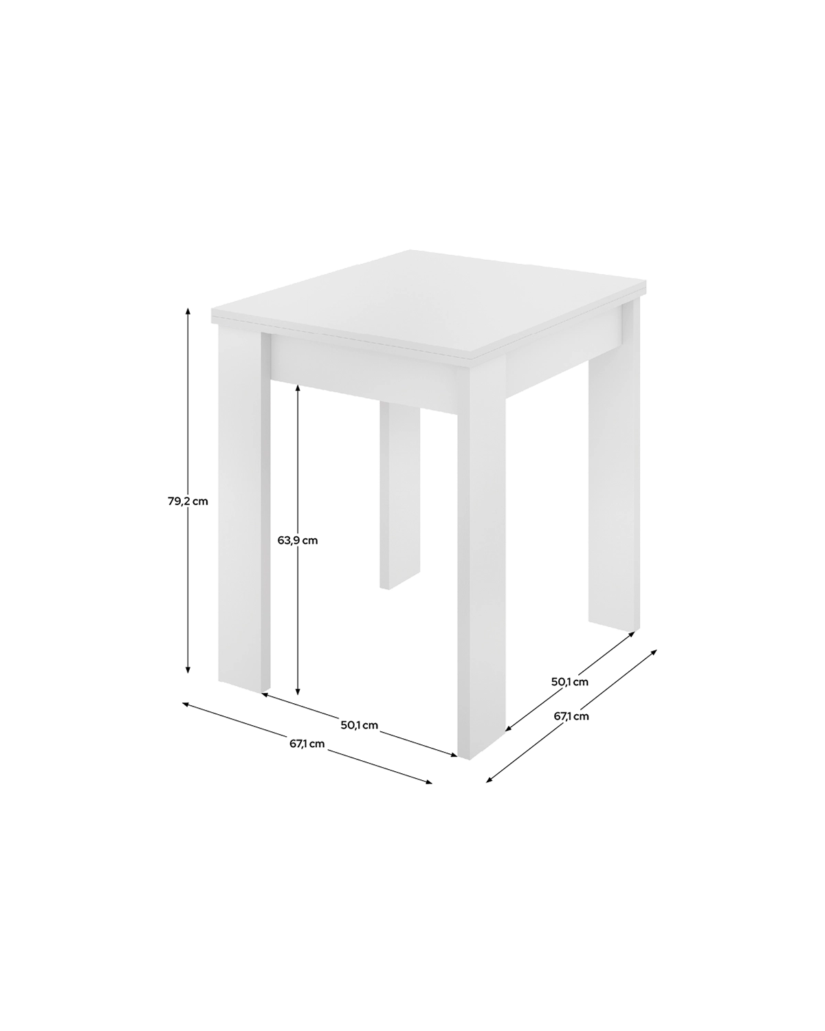 Mesa de comedor/auxiliar extensible Bok