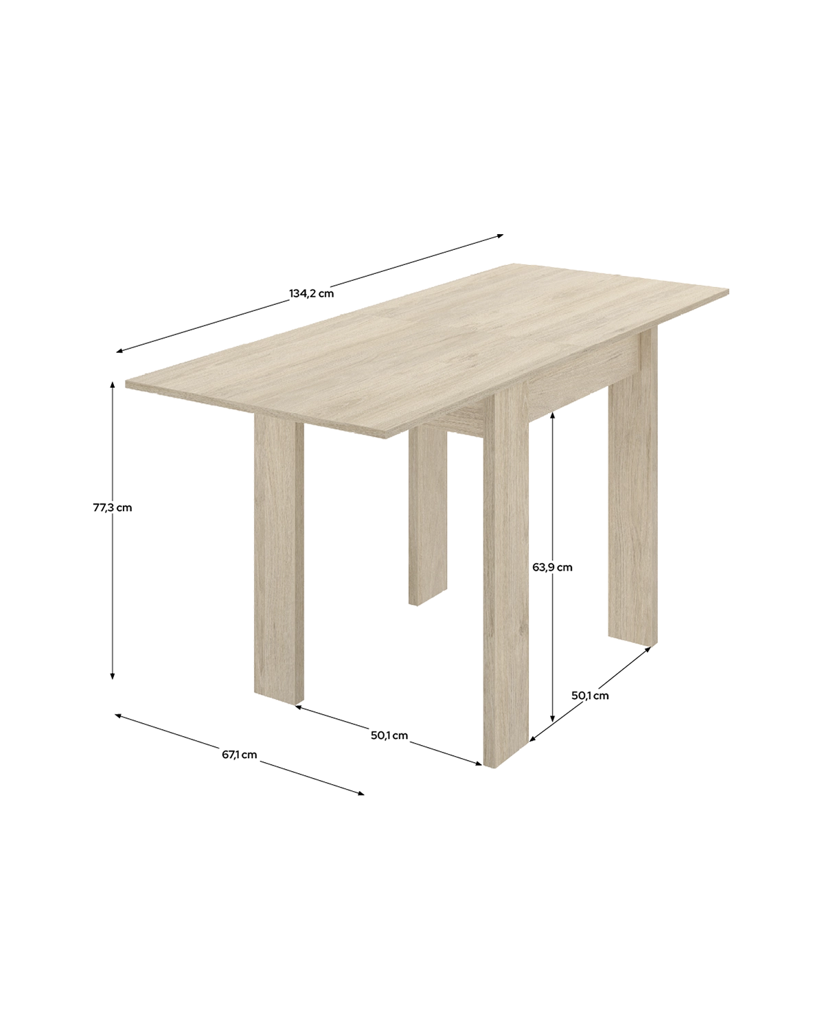 Mesa de comedor/auxiliar extensible Bok