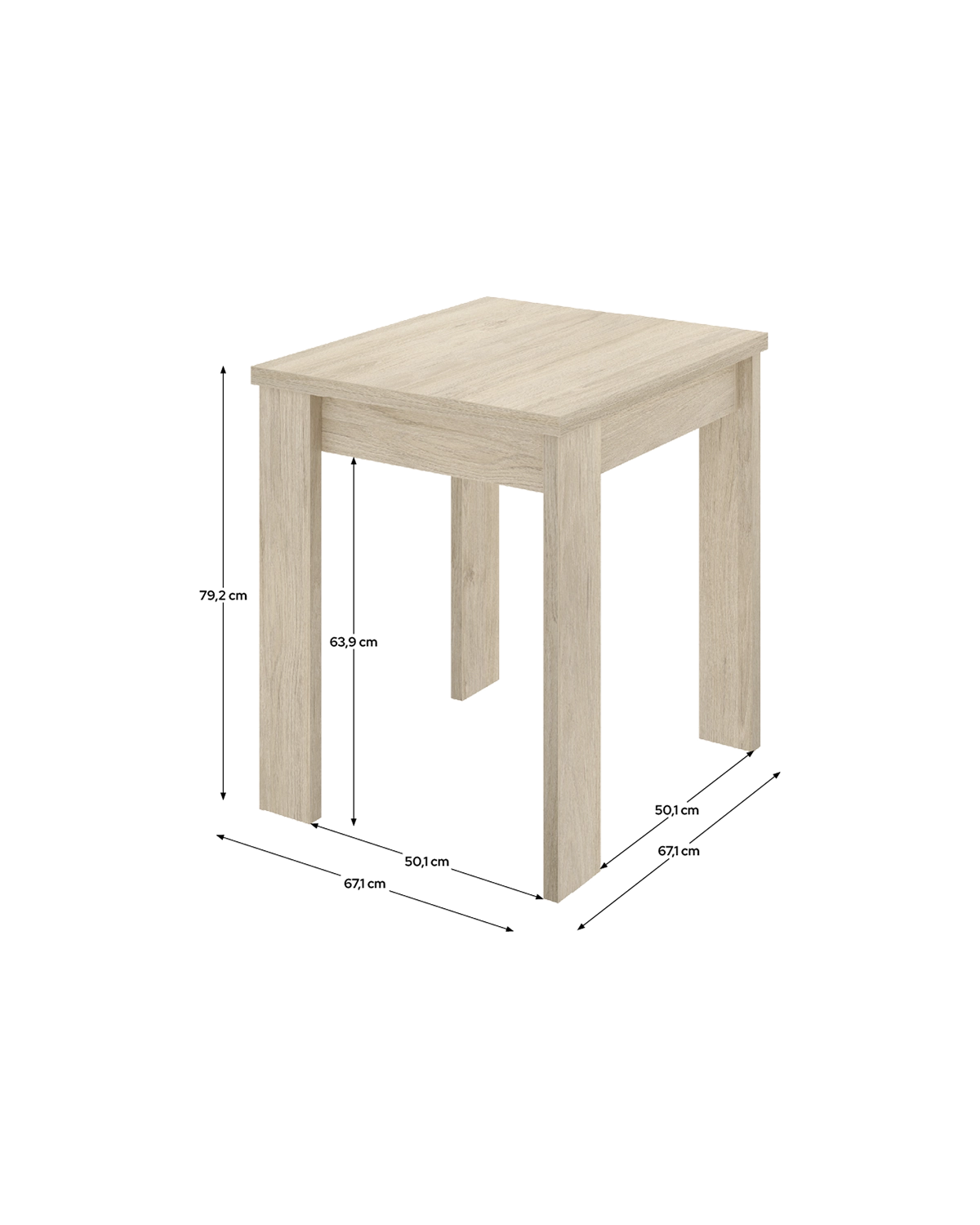 Mesa de comedor/auxiliar extensible Bok