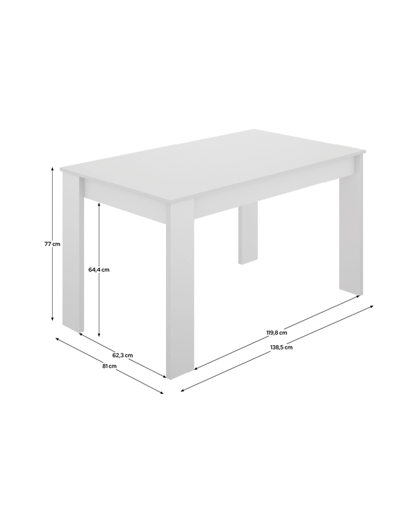 Mesa de comedor rectangular Sami