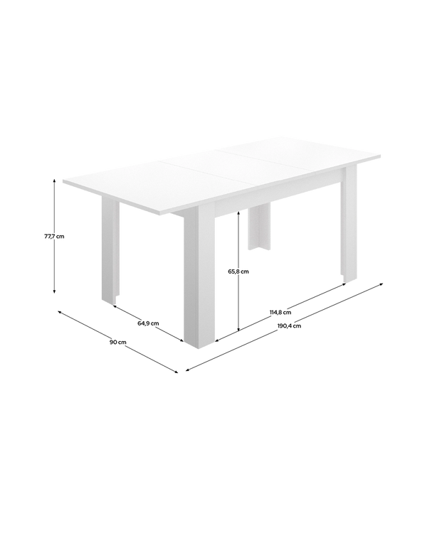 Pack ahorro de mesa extensible Dine y sillas Corina