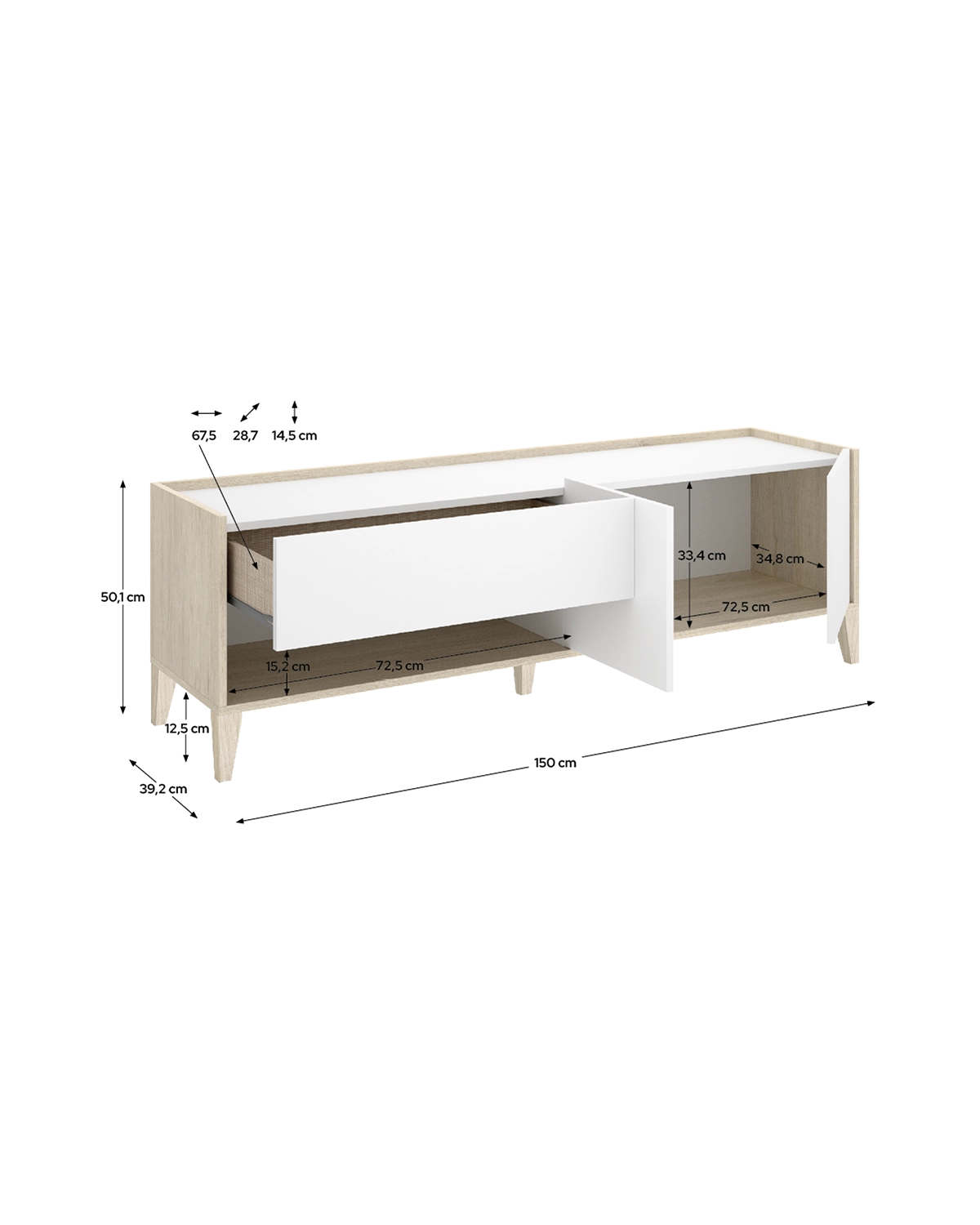 Pack ahorro comedor ocho piezas Bari