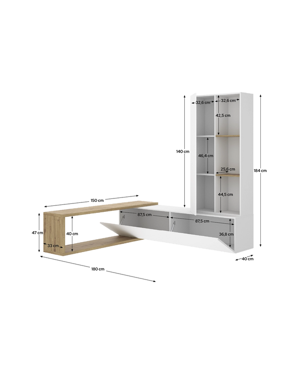 Mueble salón esquinero Don