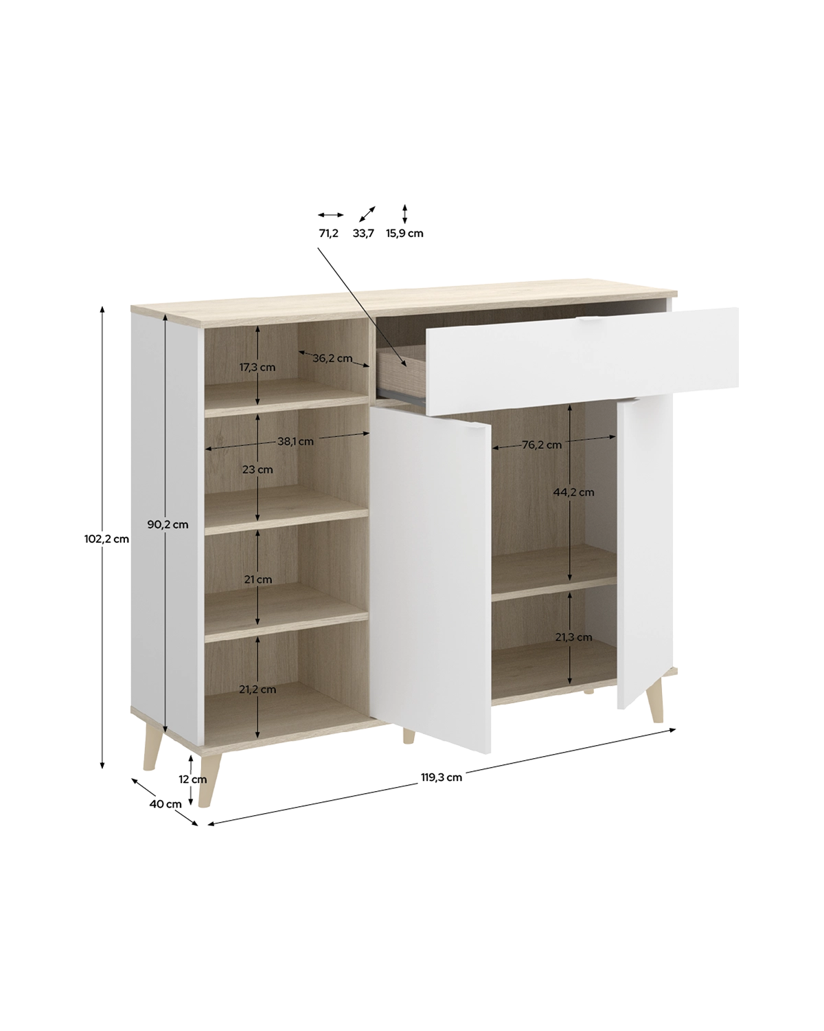 Mueble auxiliar de cocina Wok