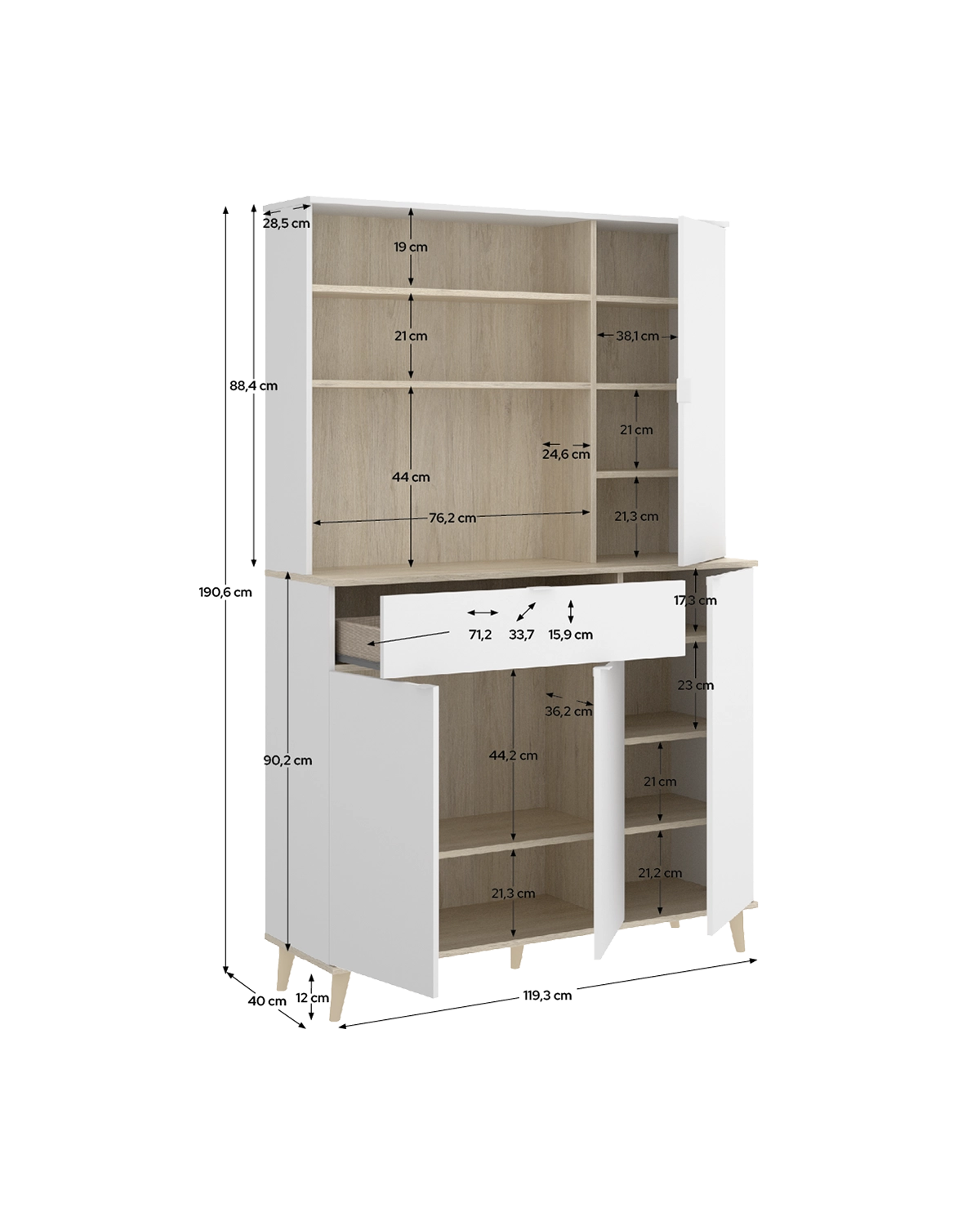 Mueble auxiliar de cocina Wok