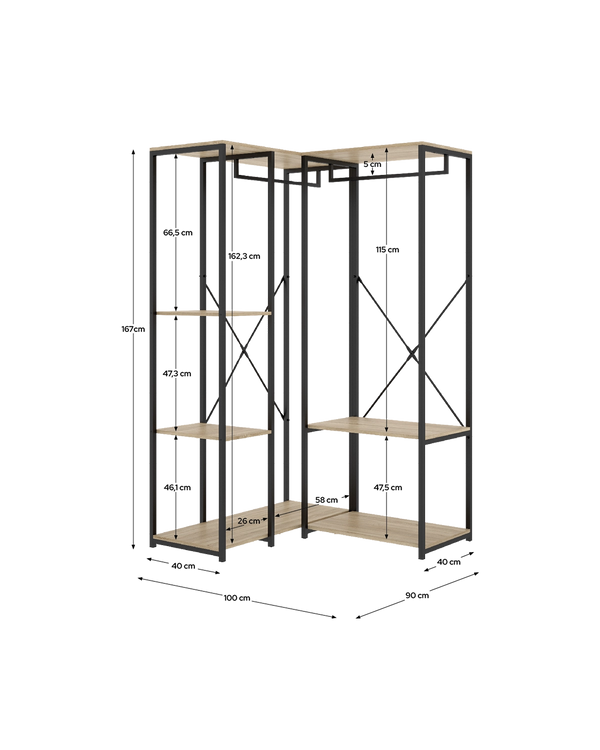 Armario vestidor rinconero Trok