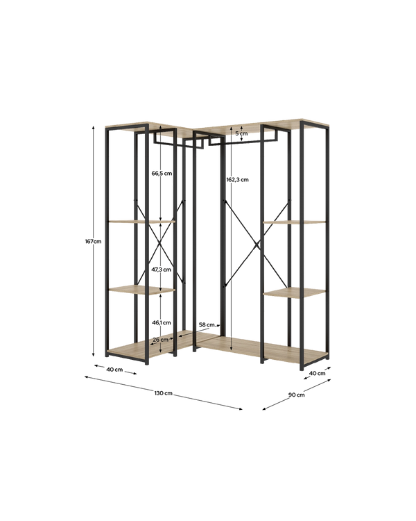 Armario vestidor rinconero Trok