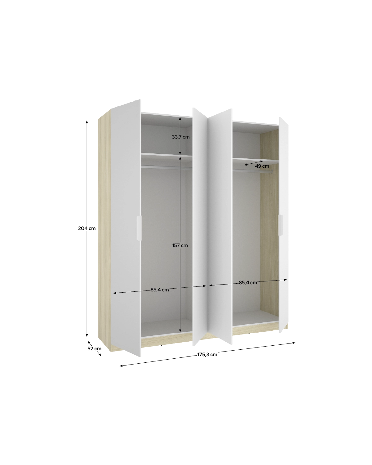 Armario de puertas batentes Emax