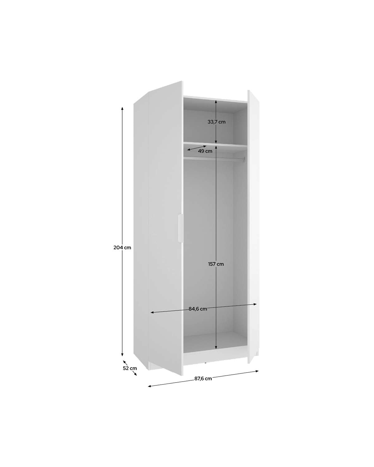 Armario de puertas batentes Emax