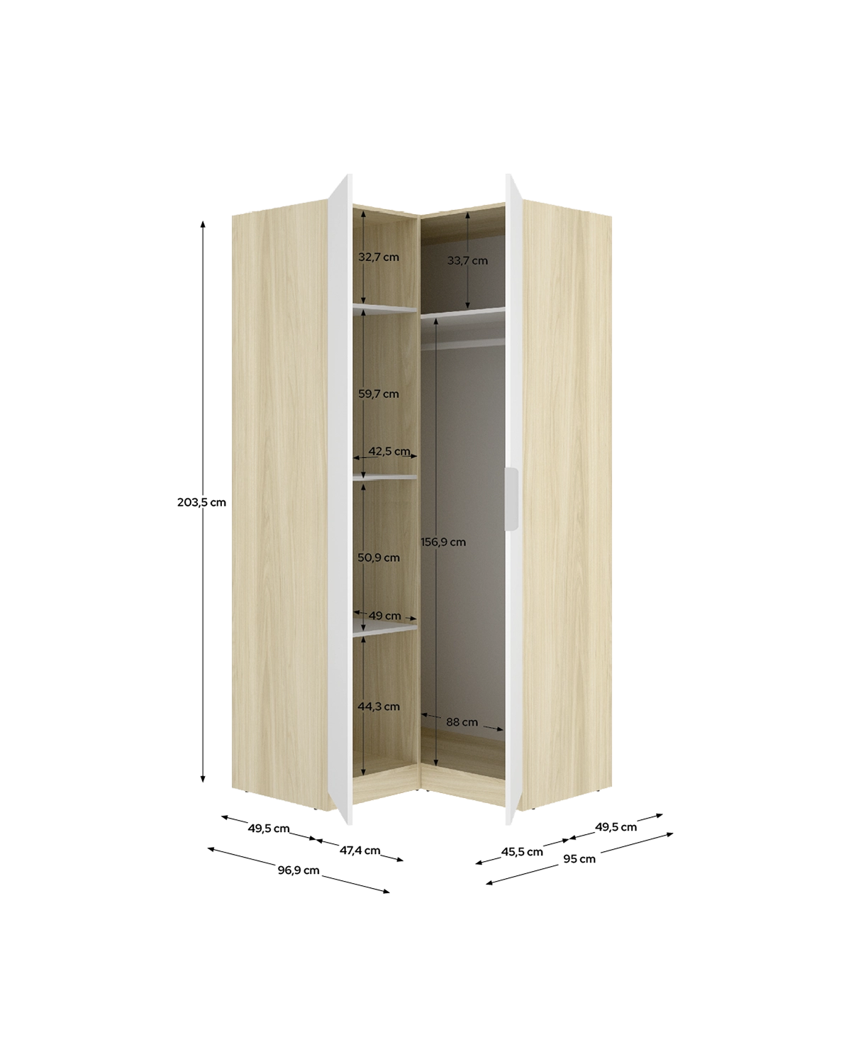 Armario rinconero Emax