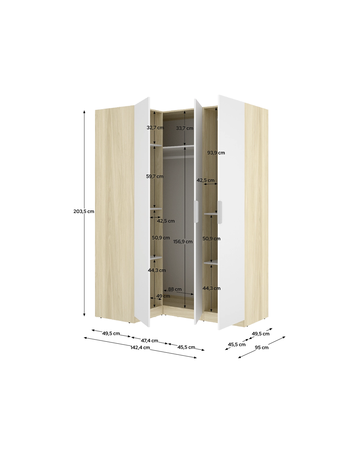 Armario rinconero Emax