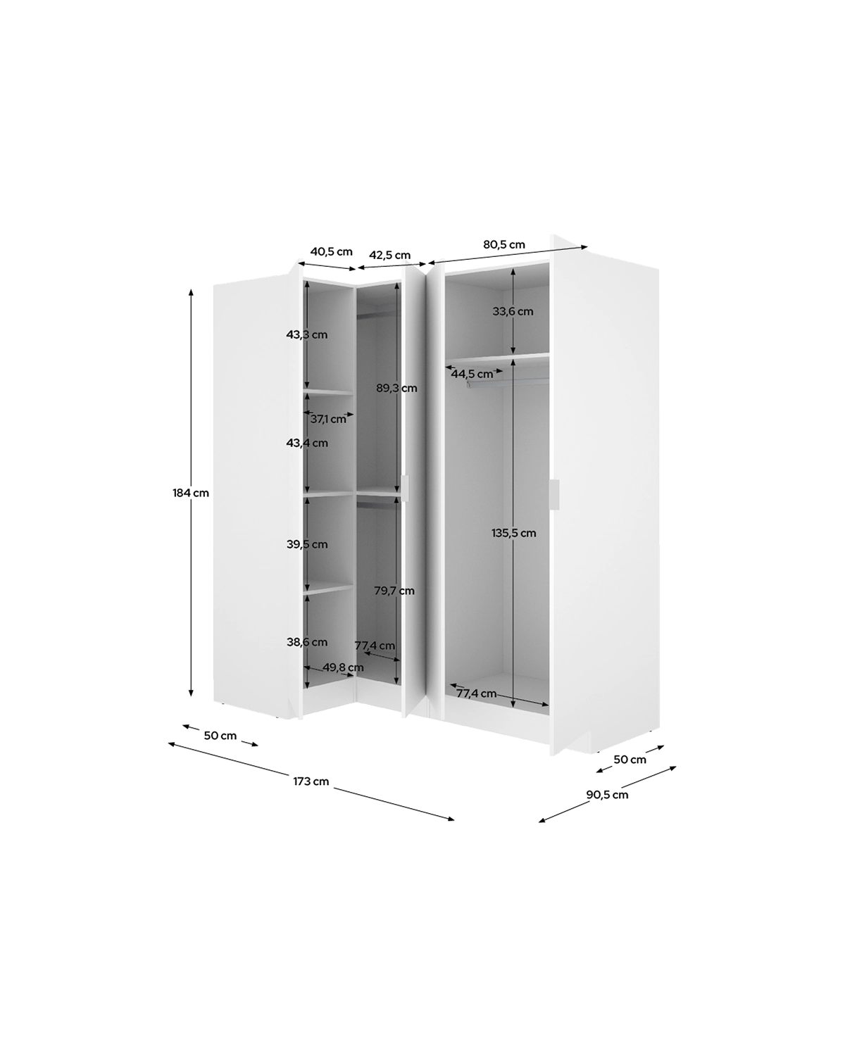 Armario rinconero Essen