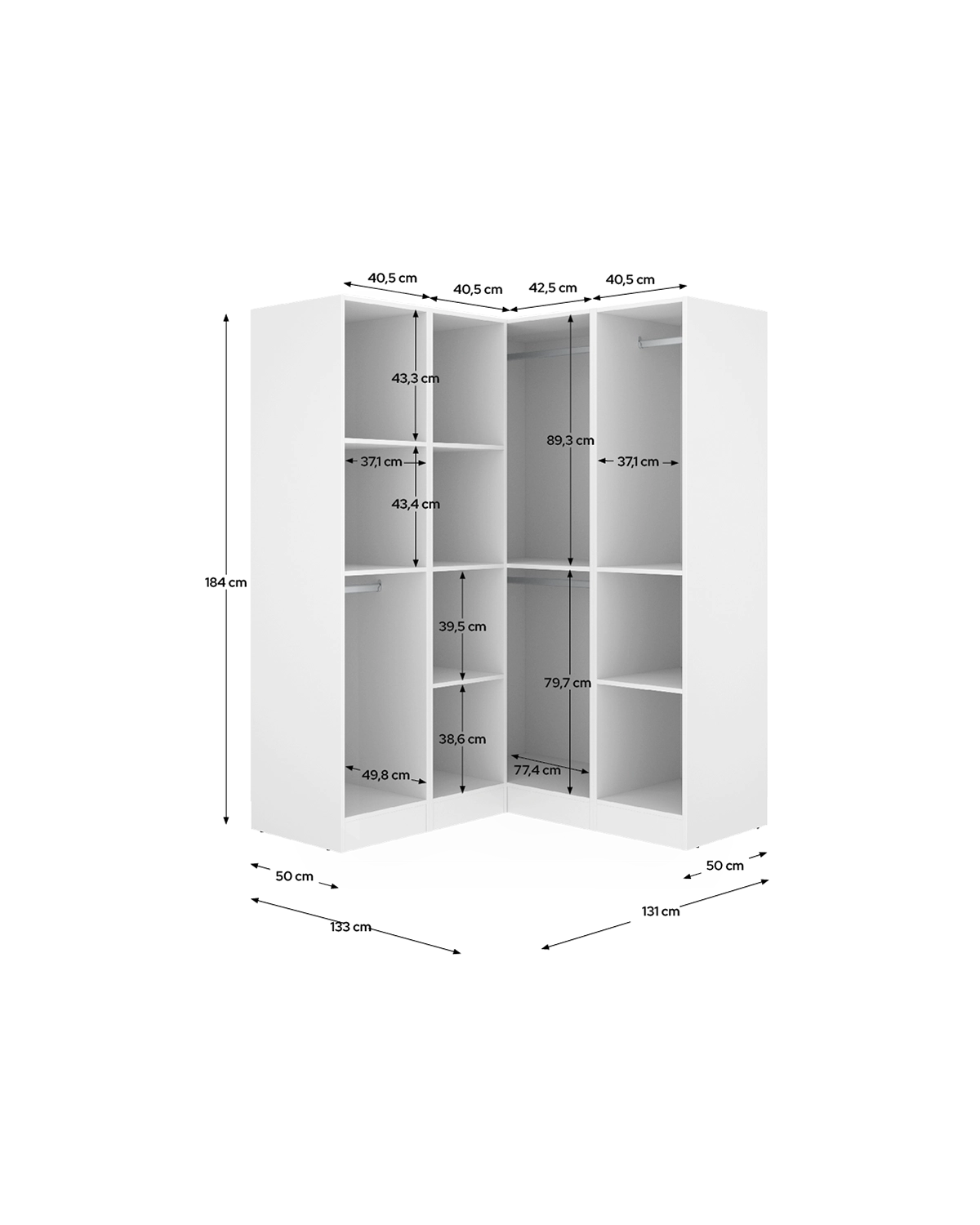 Armario rinconero Essen