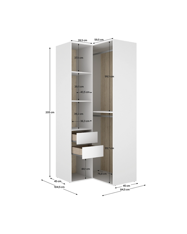 Módulo vestidor rinconero Suit