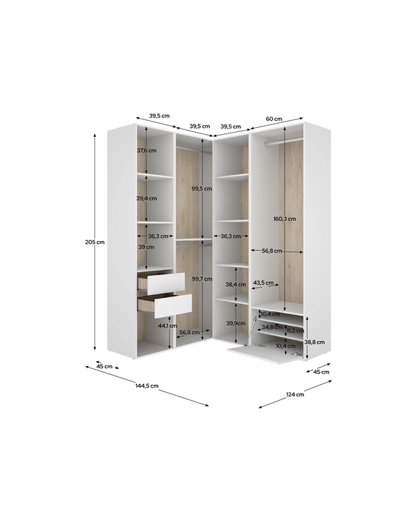 Módulo vestidor rinconero Suit