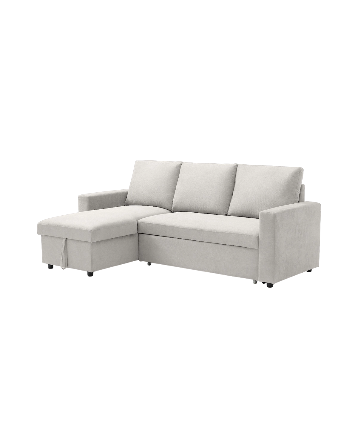 Sofá cama con chaise longue reversible y almacenaje Ivy